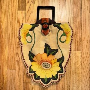 Unknown brand - handmade handle bag.